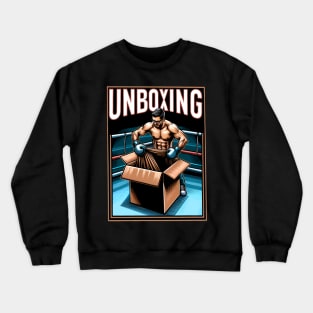 Funny Boxing - Unboxing - Social Media Content Contact Sport Crewneck Sweatshirt